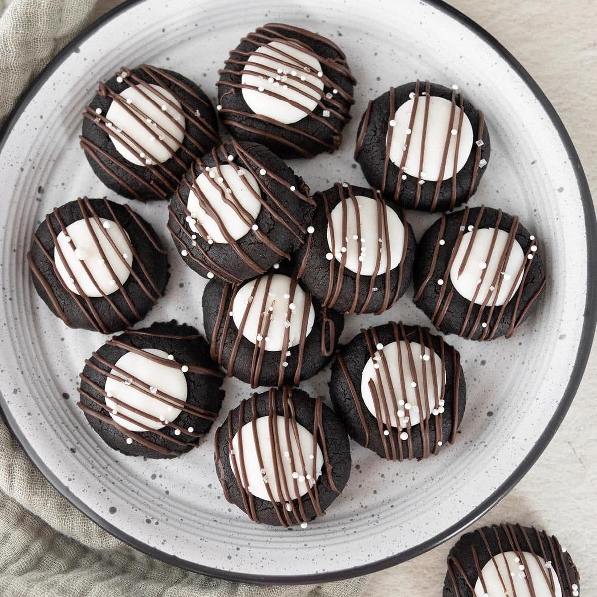 Hetal Vasavada's Peppermint Patty Thumbprint Cookies | Punchfork