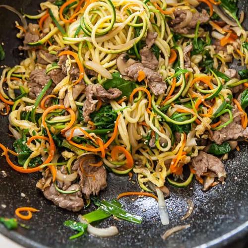 Korean Zucchini Noodles (Japchae) | Punchfork