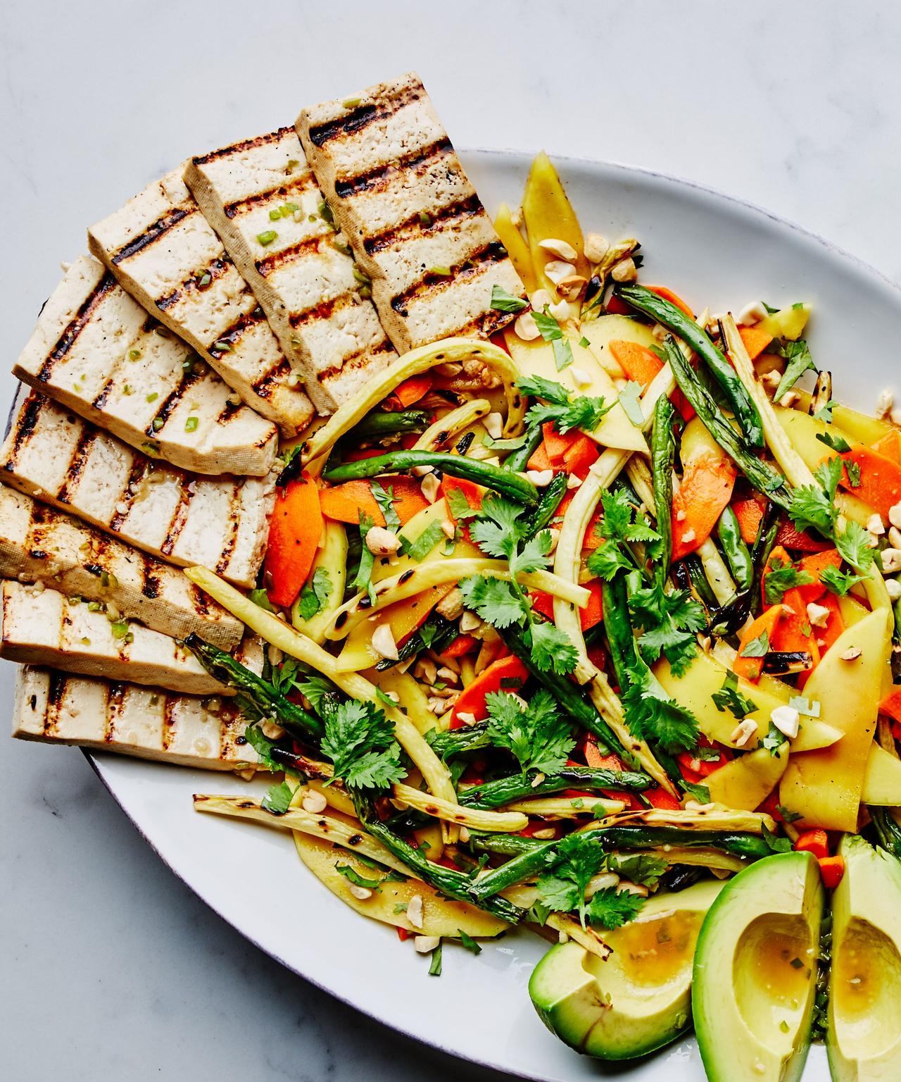 green bean and tofu salad with peanut dressing Thai Salad with Tofu and Peanut Dressing