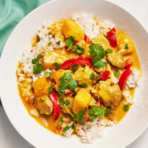 Thai Style Mango Chicken Coconut Curry Recipe