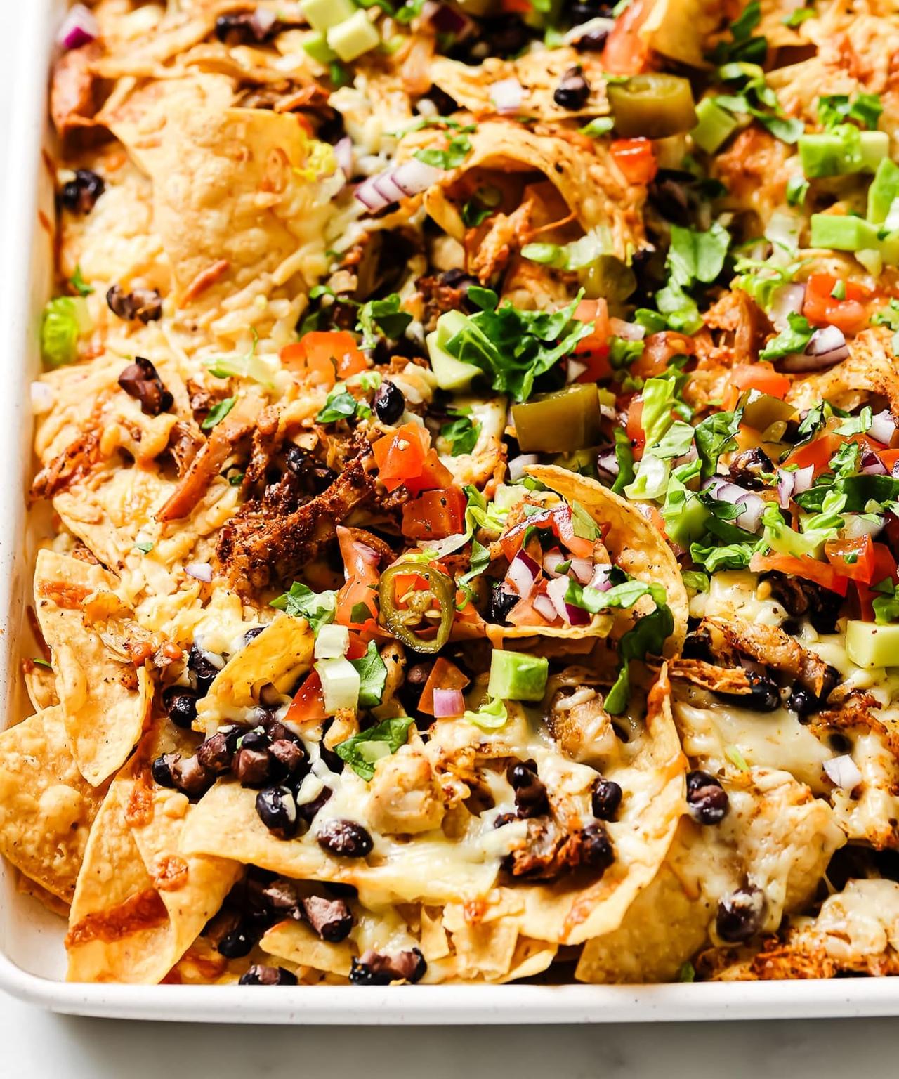 Rotisserie Chicken Nachos - Quick, Cheesy & Crowd-Pleasing | Punchfork