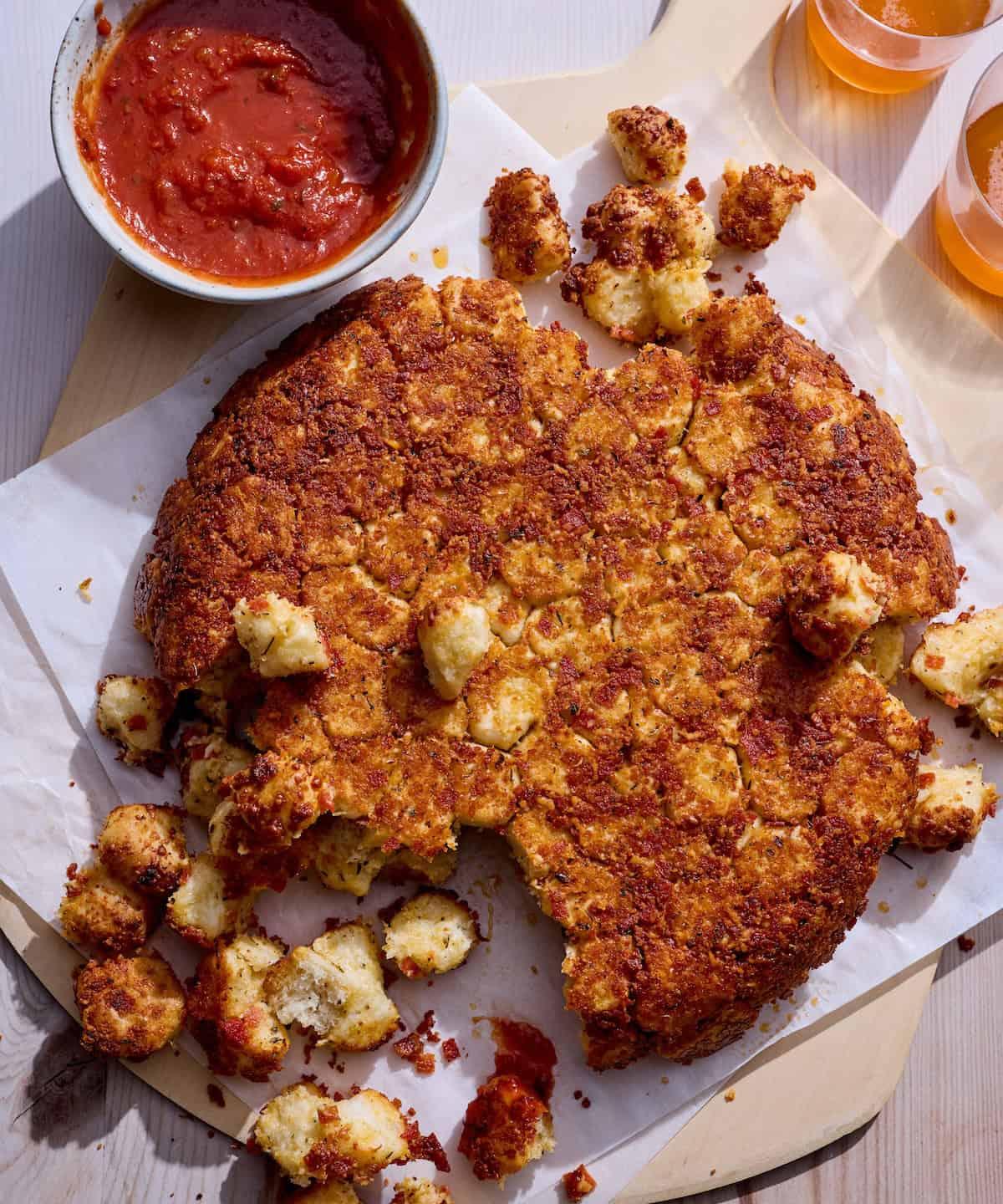 Pepperoni Pizza Monkey Bread | Punchfork