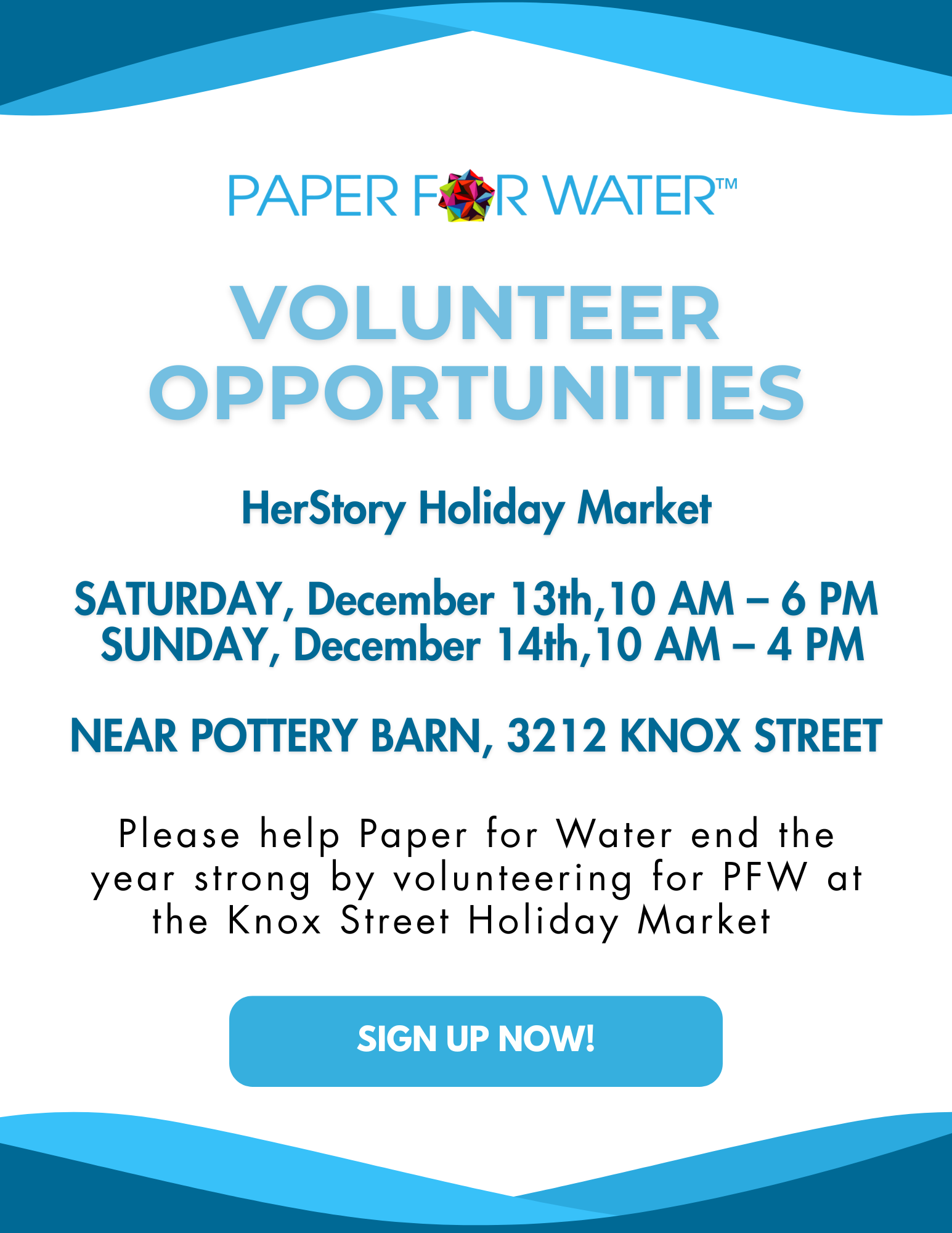 Volunteer opportunity