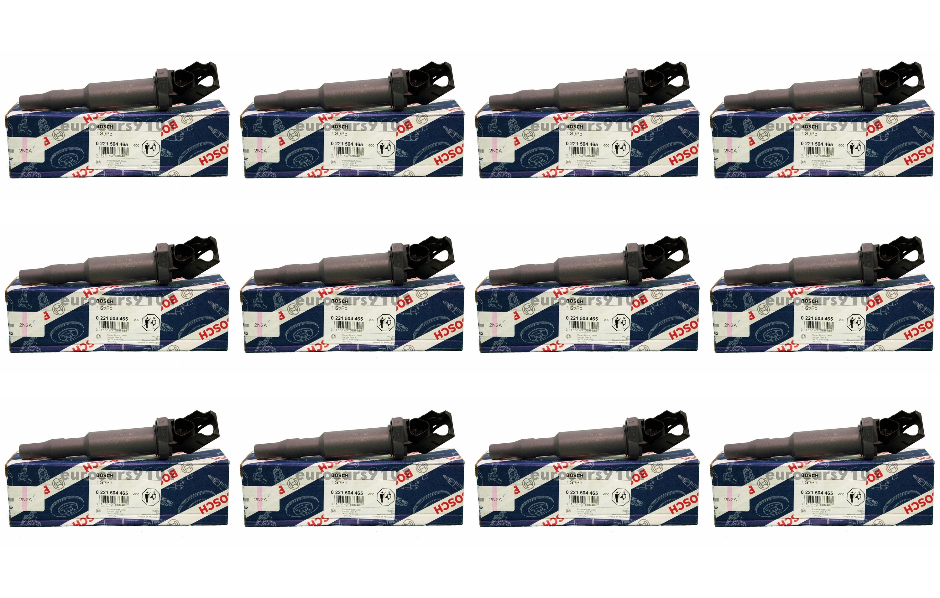 Set of 12 BMW Z4 Bosch Ignition Coils 00042 12137594936