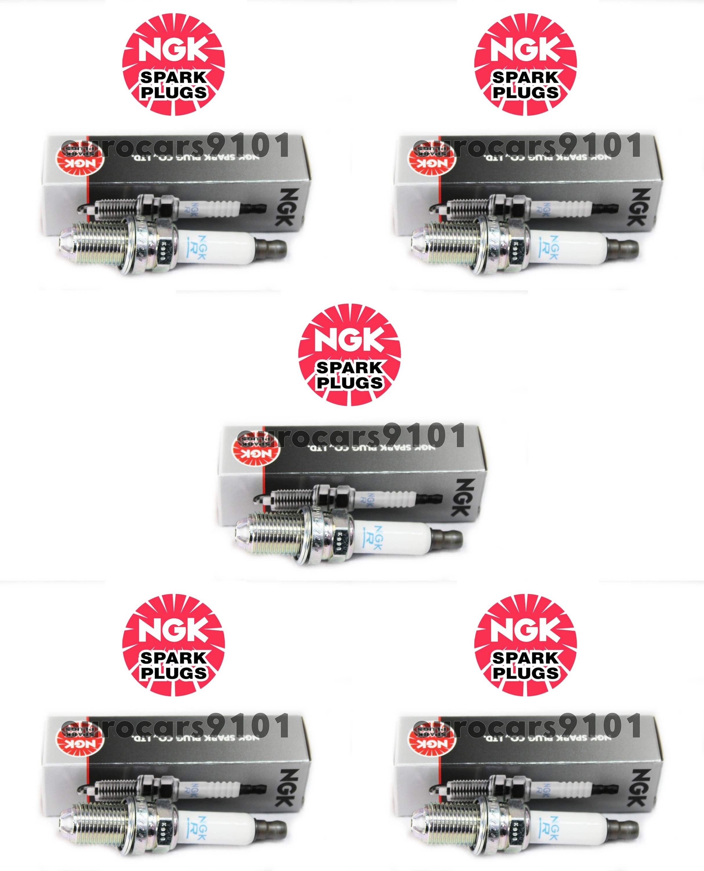 Set of (5) Audi Volkswagen Volvo NGK Spark Plugs 5767 101905616