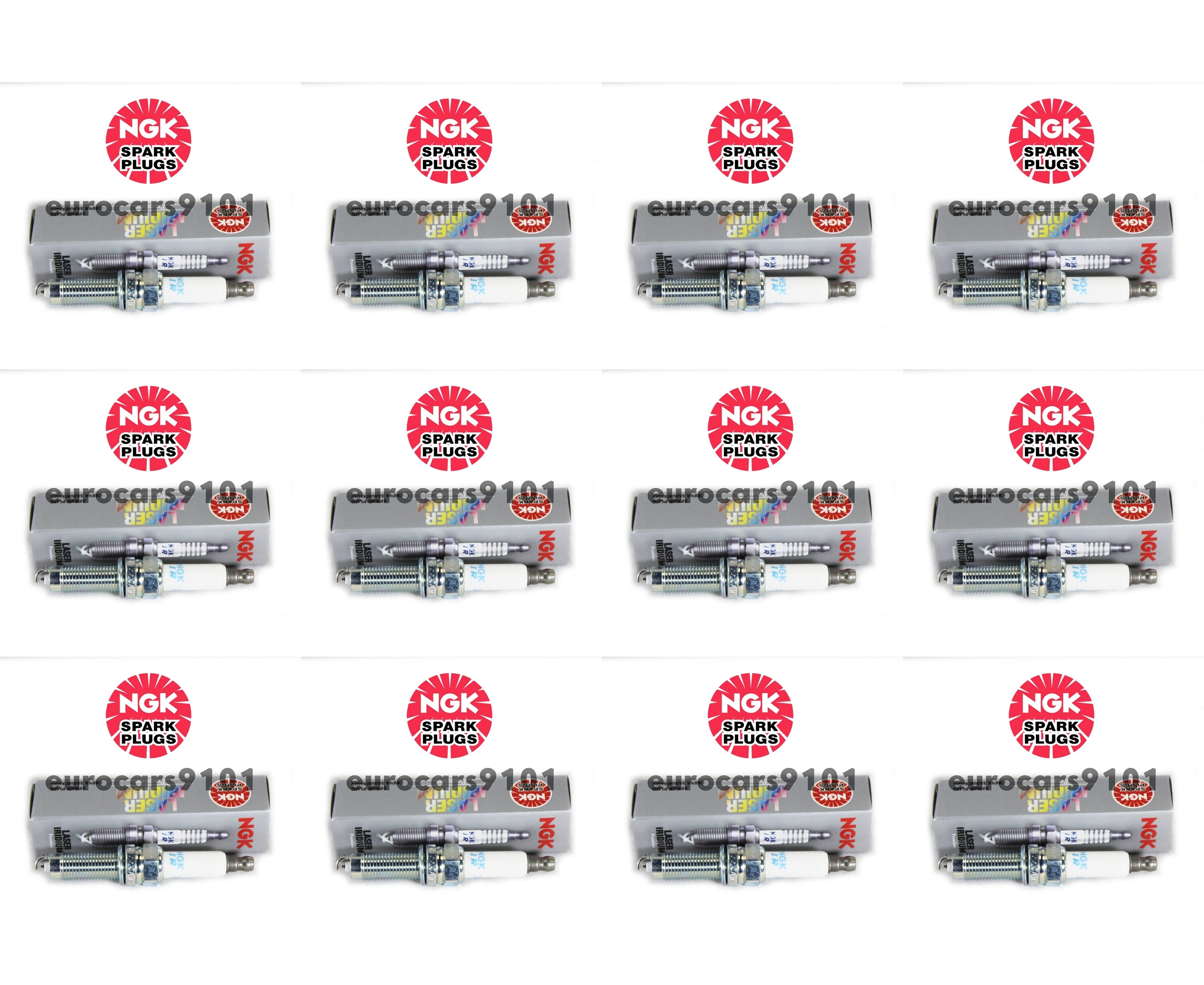 Set of 12 Audi Porsche NGK Spark Plugs 94290 95817022290