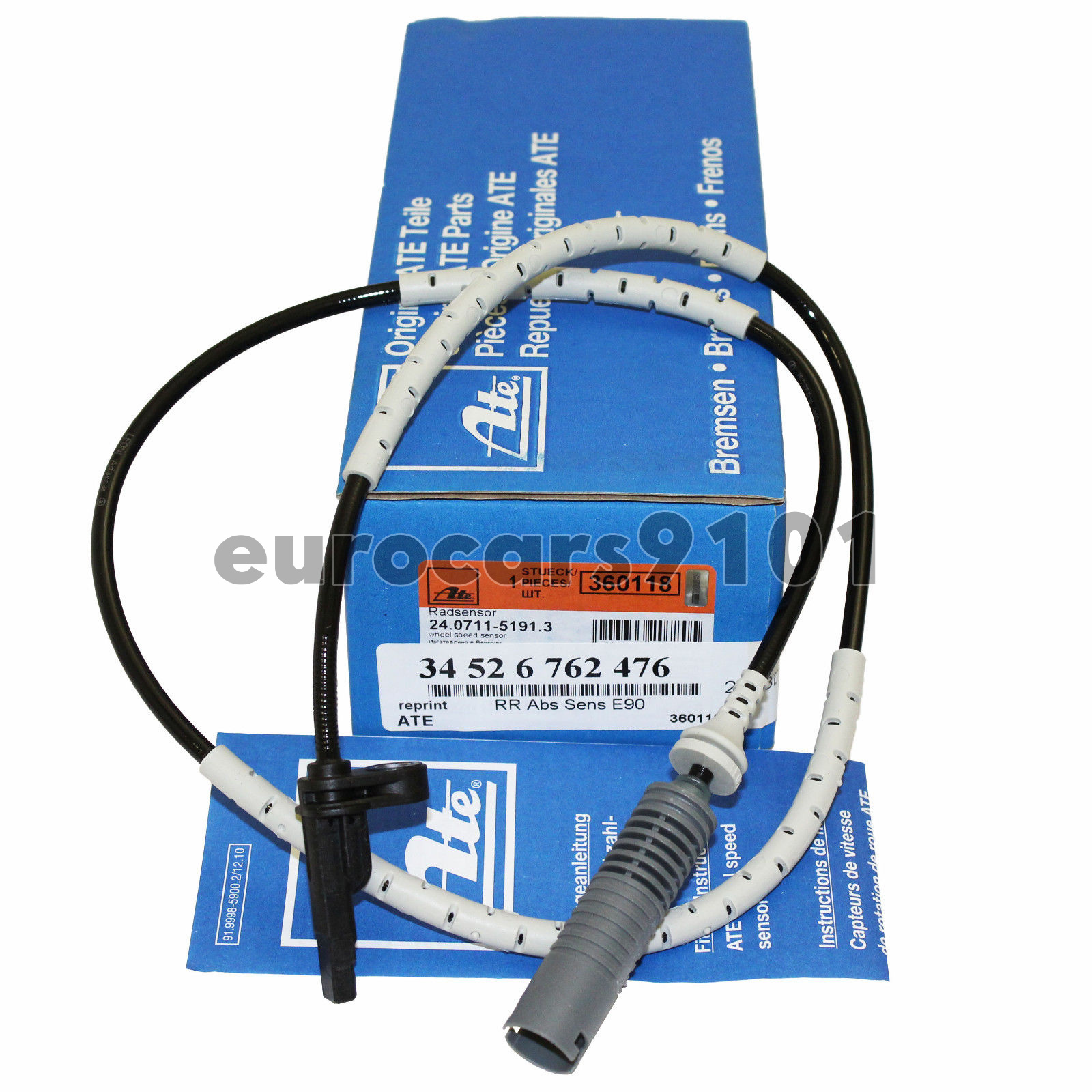 New! BMW M4 ATE Front ABS Wheel Speed Sensor 360387 34526869320 eBay