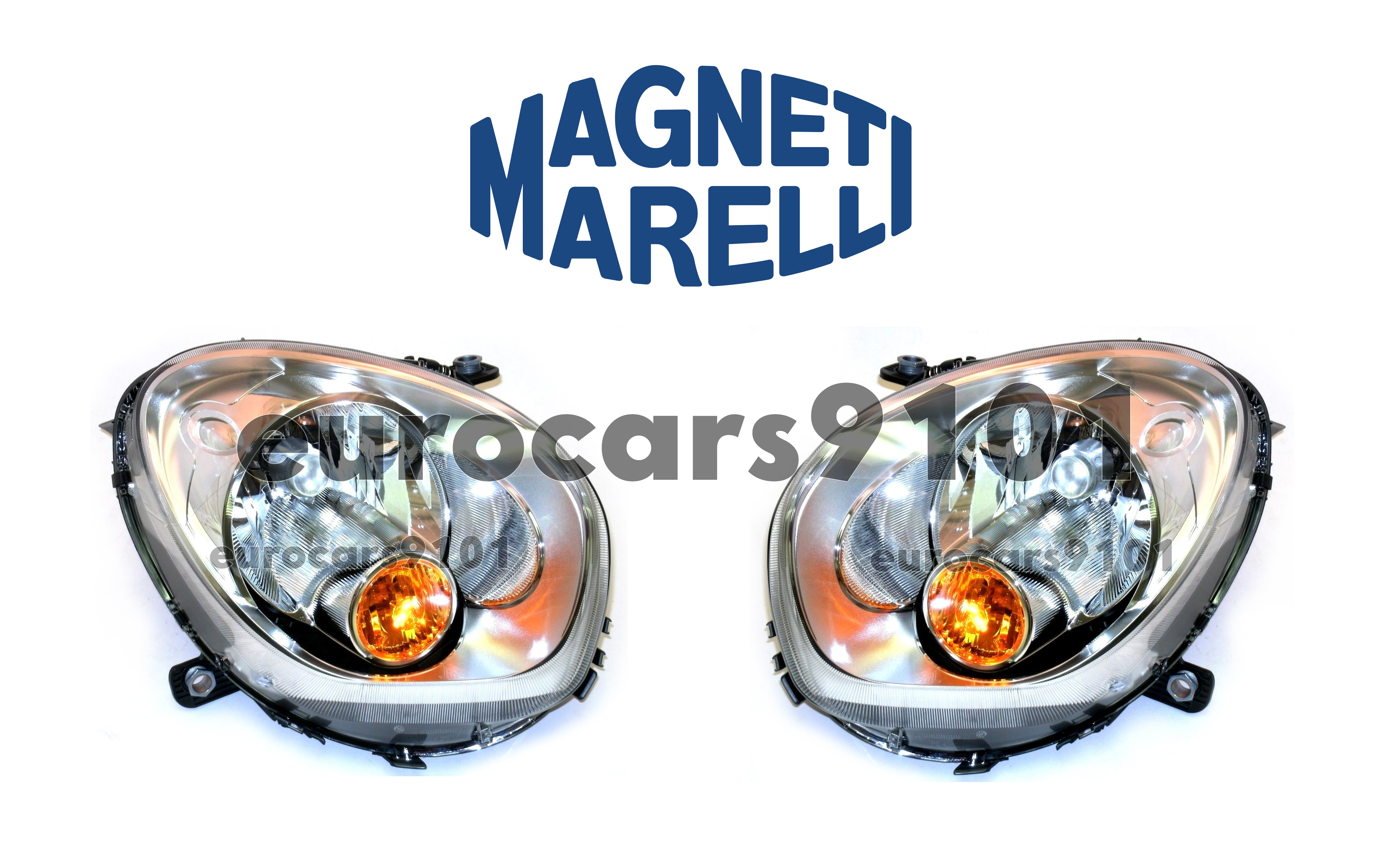 Magneti Marelli Set of Left & Right Halogen Headlights 63129801033 63129801034