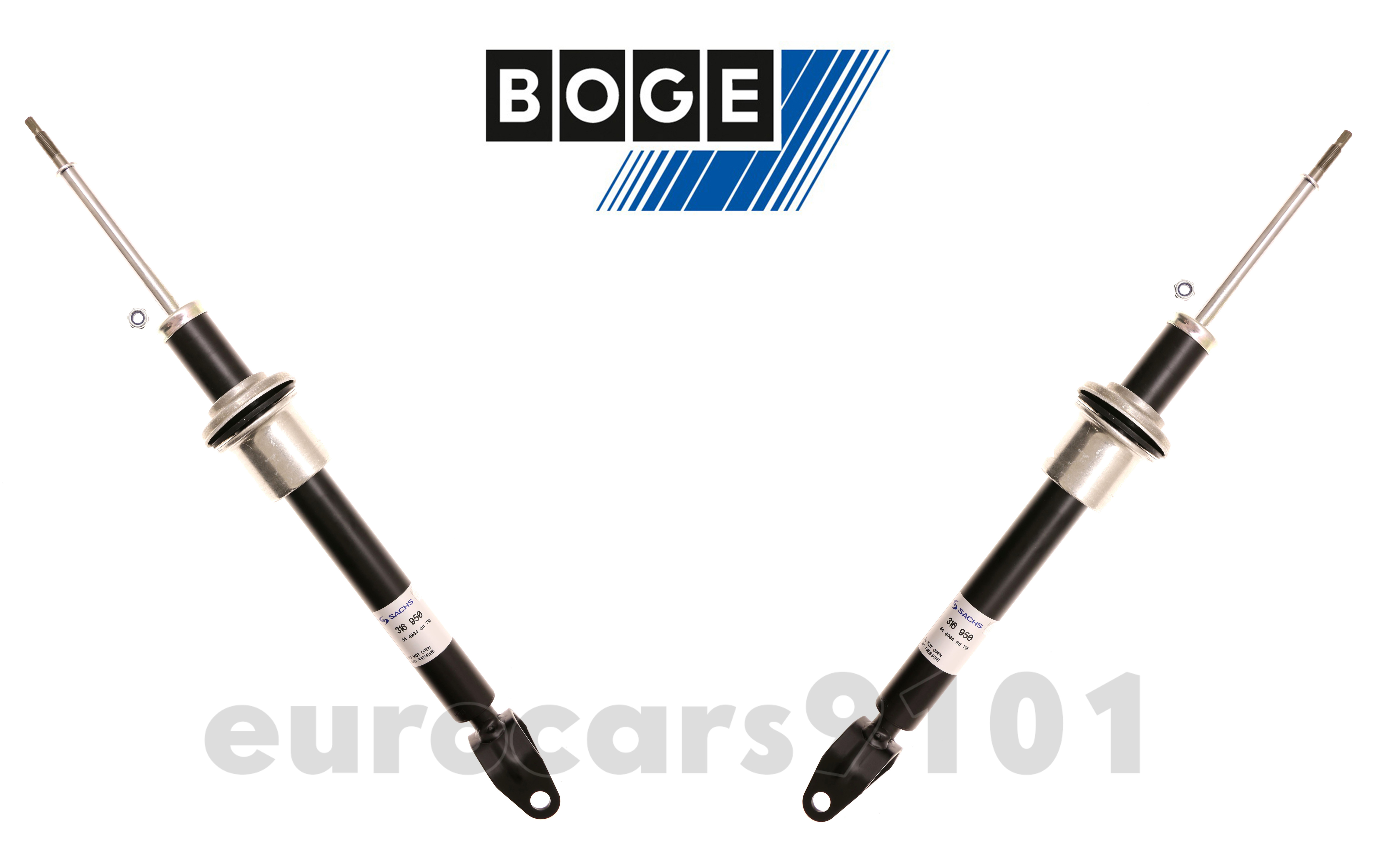 SACHS 2 REAR Upgrade SHOCKS MERCEDES 03 04 05 to 08 W211 E320 E350 No Airmatic