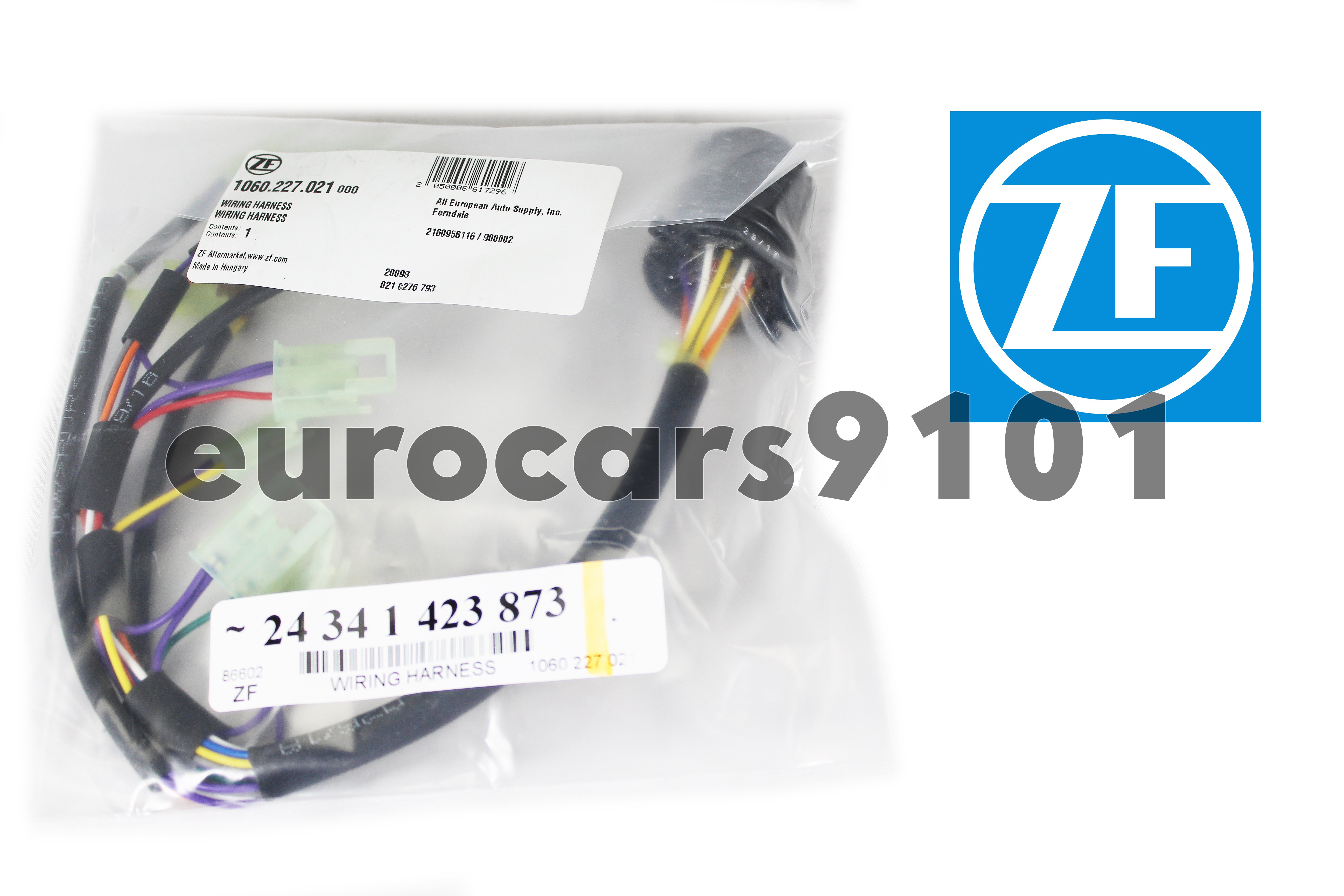 BMW 330i ZF Automatic Transmission Wiring Harness 1060 227 021