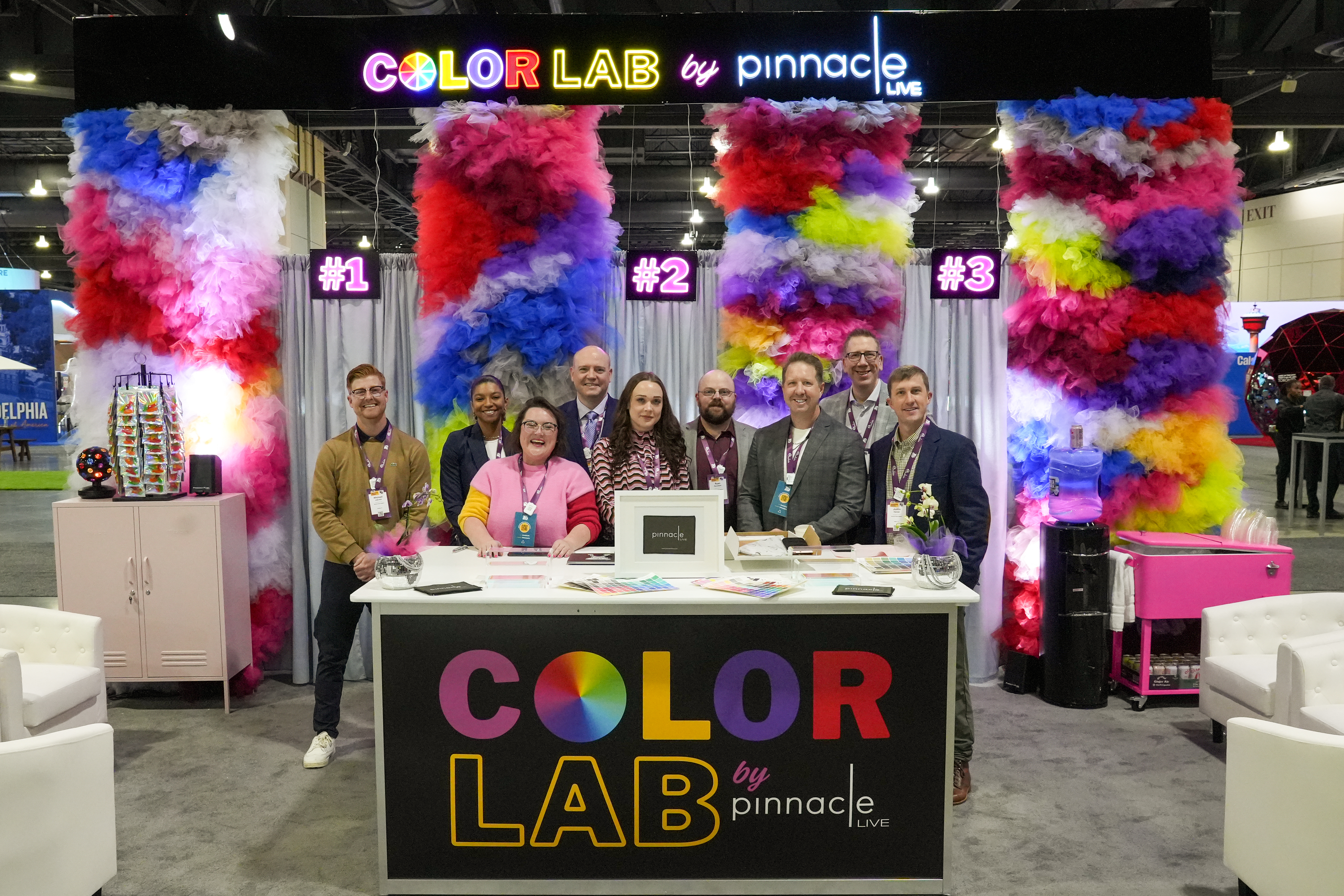 color, analysis, season, palette, pinnacle, live, experience, activation, energy, excitement, attendee, audio, visual, lab, drape, lighting, tiktok, seasonal, personal, style, stylist, analyst, professional, experiential, booth, tradeshow, pcma, convening, leaders, philadelphia, pennsylvania