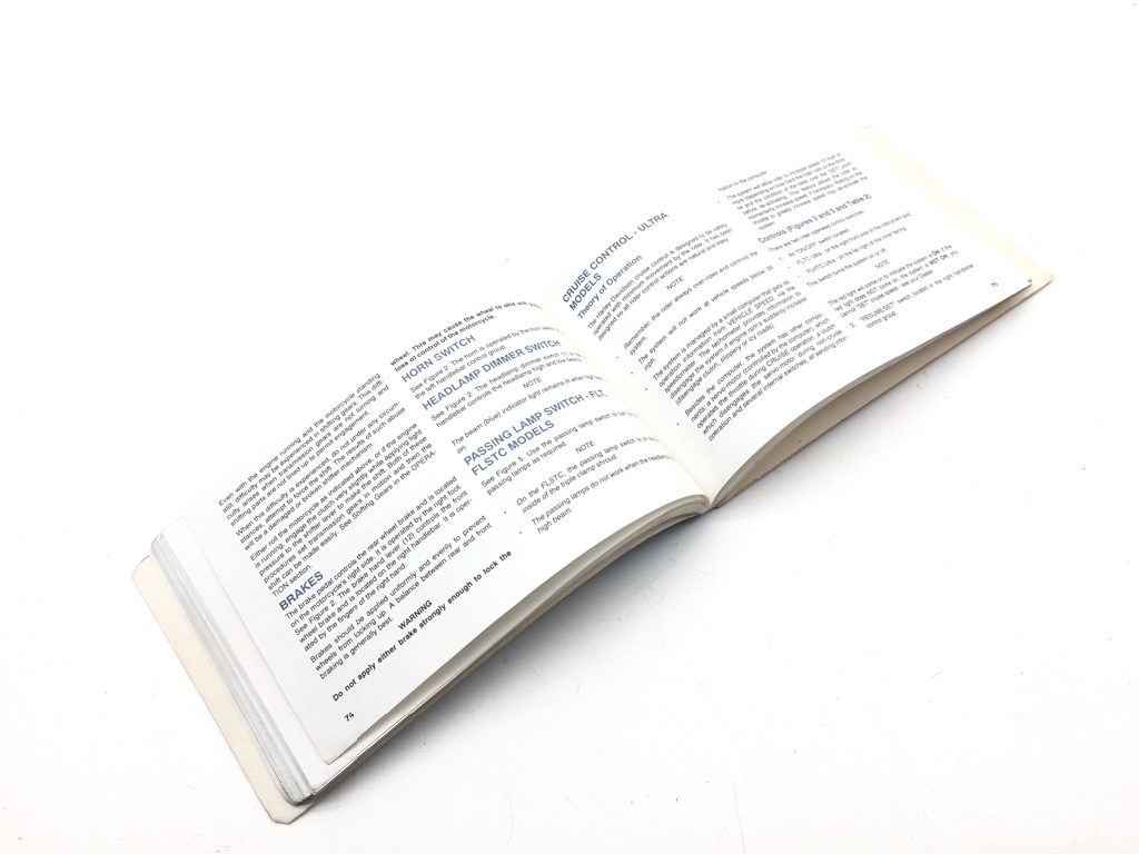 Owners Manual 1994 Harley-Davidson Electra Glide Ultra Classic FLHTCU 3217 x 4