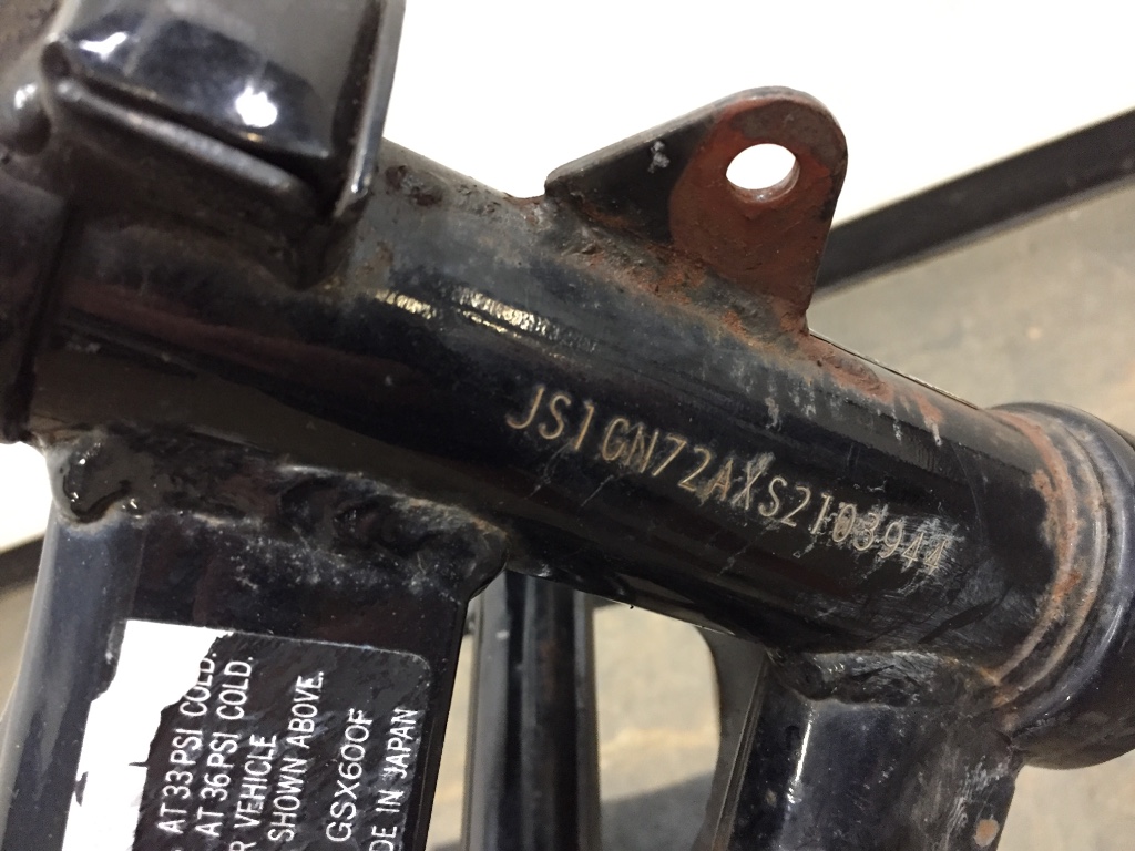Main Frame Chassis 1995 Suzuki Katana 600 GSX600F 3361