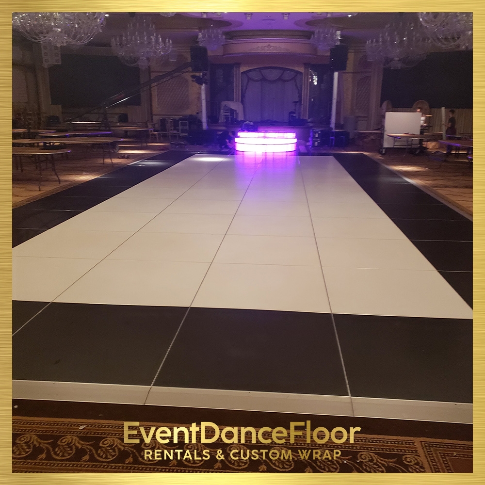 Are there specific size requirements for portable dance floors at NYC festivals?