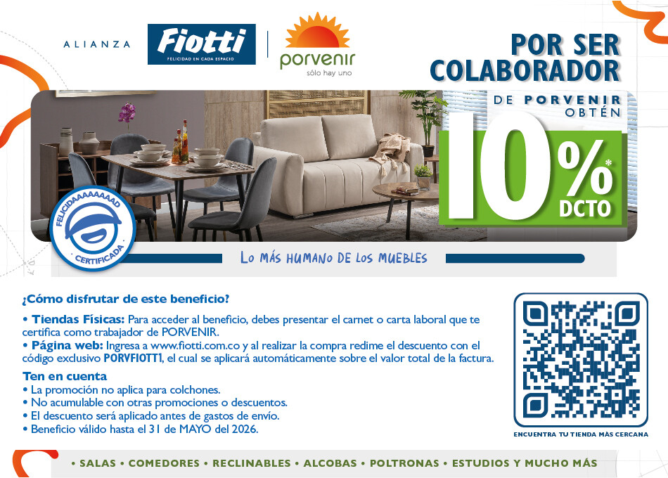 Decora con estilo y ahorra: 10% de descuento en Fiotti