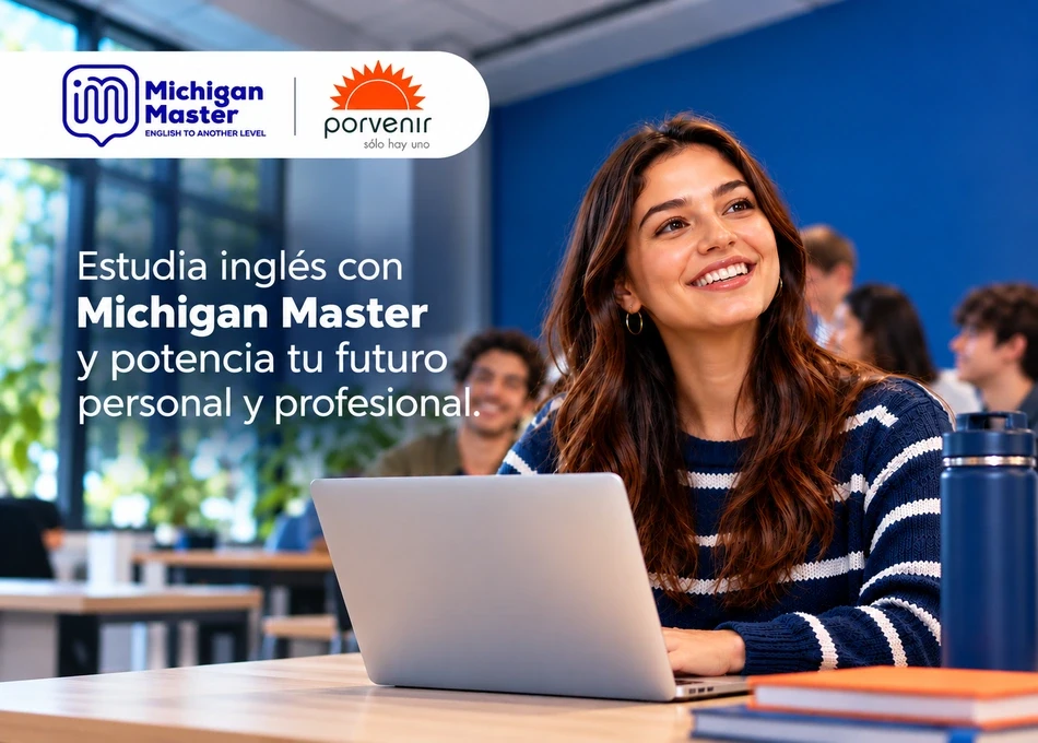2x1 en cursos de inglés Michigan Master para afiliados Porvenir