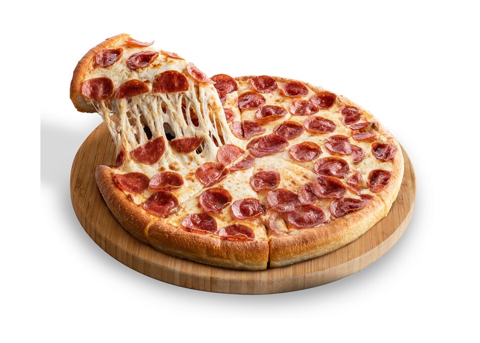 Por solo $25.900 Pizza Grande de 1 ING (Jamón, Pepperoni o Napolitana)