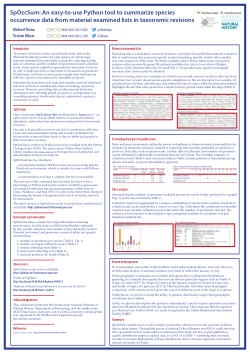 SpOccSum: An easy-to-use Python tool to summarize species occurrence data from material examined lists in taxonomic revisions