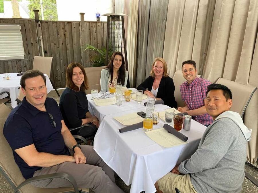 Right to Left: Mark L, Monica, Lindsay, Allison, Sean &amp; Mark T