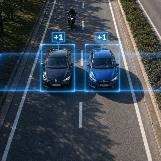 Rodovia (5 minutos): quantos carros?