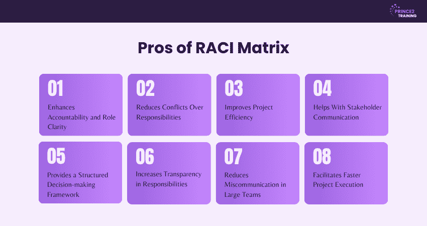 Pros of RACI Matrix Pros of RACI Matrix