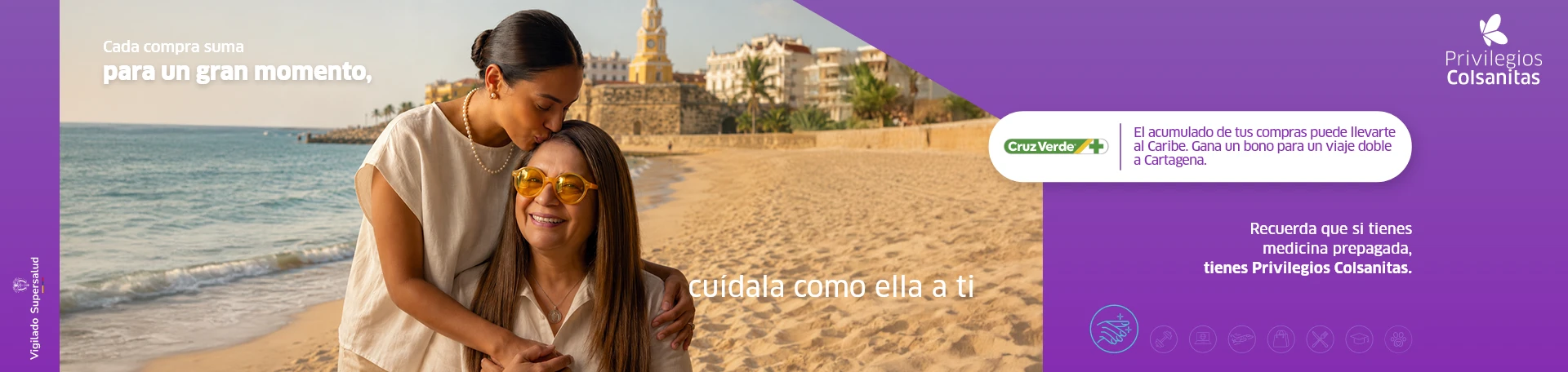 Cruz Verde -- Gana un bono para un viaje doble a Cartagena