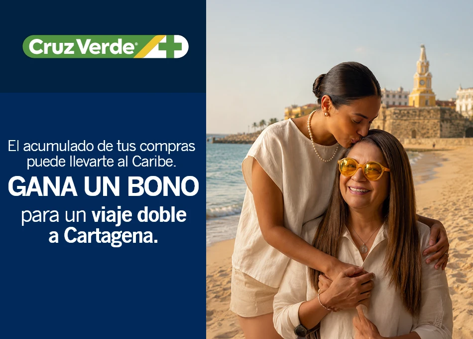 Cruz Verde - Gana un bono para un viaje doble a Cartagena