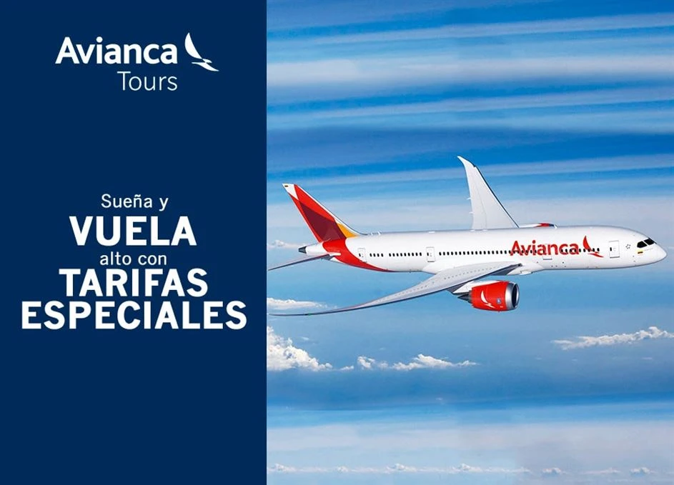 Descuento del 3% en el valor de los paquetes turísticos Avianca Tours, en porción terrestre (Alojamiento, alquiler de vehículos, traslados, entre otros) antes de impuestos.