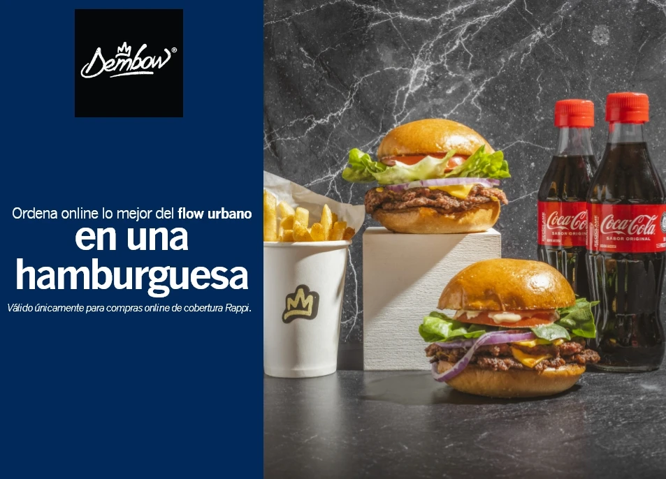 Ordena online lo mejor del flow urbano en una hamburguesa