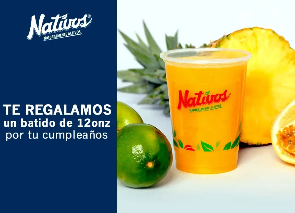 Batido de 12 onzas gratis por tu cumpleaños