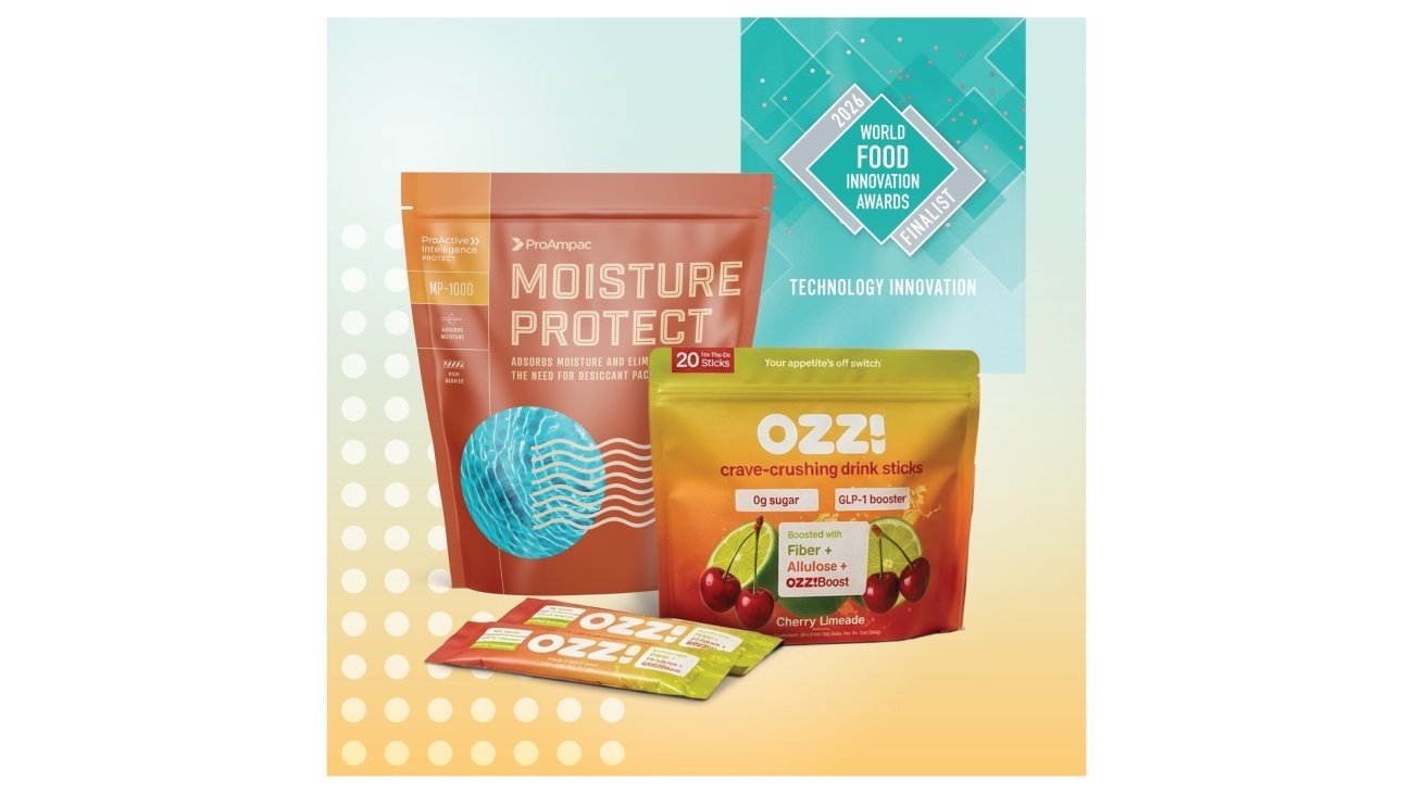 ProAmpac and Ozzi Named Finalists for World Food Innovation Awards 2026 with Moisture Adsorbing Technology