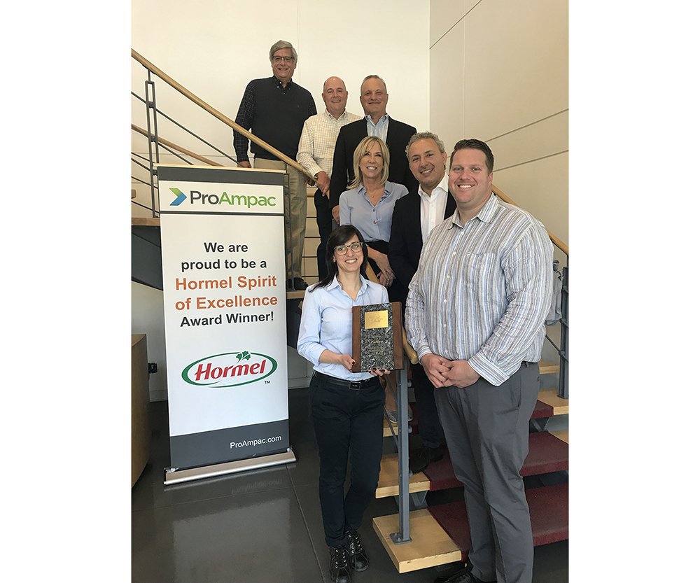 ProAmpac Receives Outstanding Product Quality and Service Award from Hormel Foods for Fifth Consecutive Year Group Image