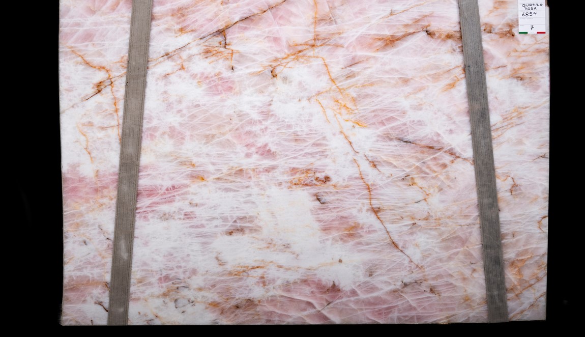Crystallo Rose natural stone surface by Stratus