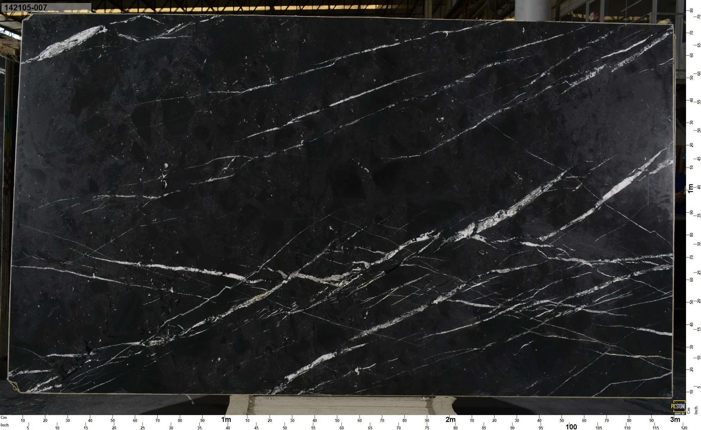 Infinity Black natural stone surface by Stratus