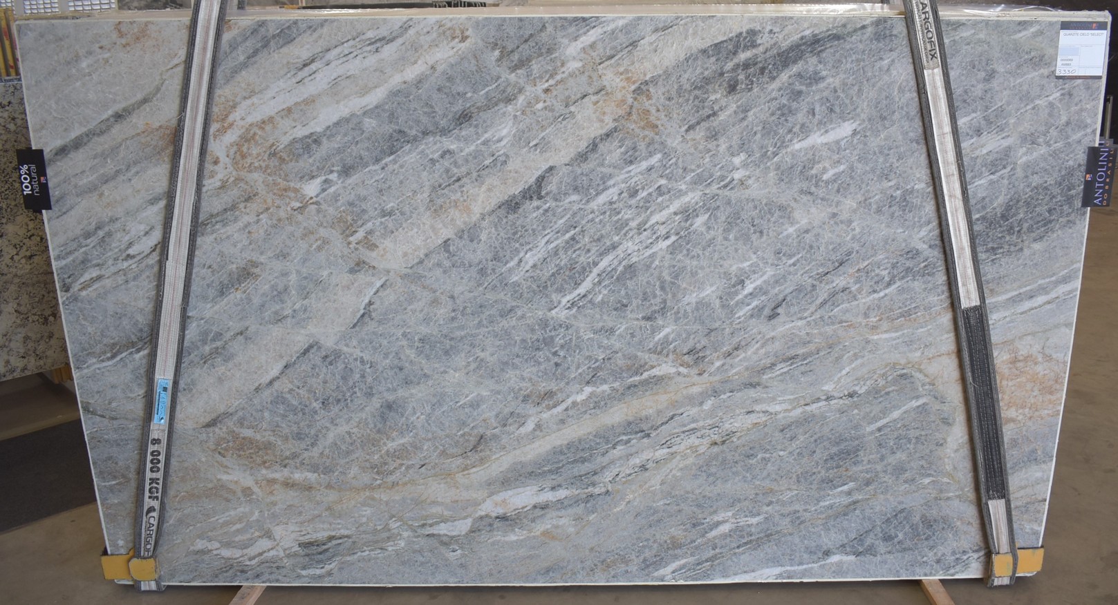 Cielo Premium Leathered Finish 3cm Gray Natural Stone Quartzite