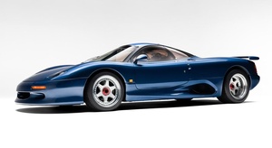 Jaguar's F1 car in sports prototype racer clothing, the XJR-14 Jaguar's F1 car in sports prototype racer clothing, the XJR-14