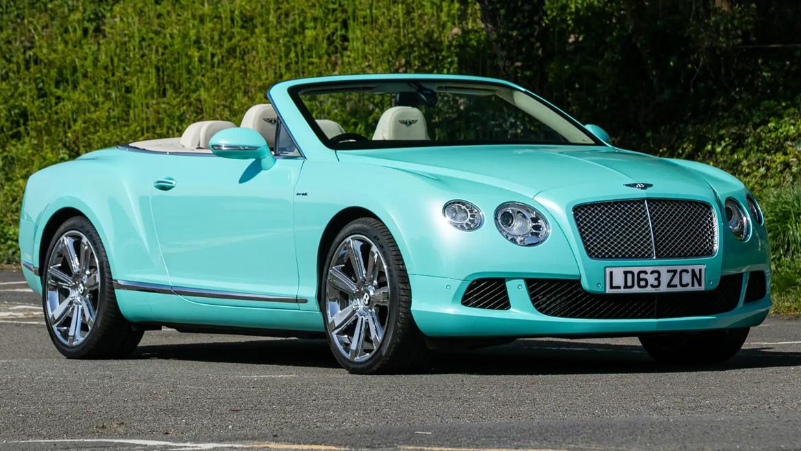The “Tiffany Bentley,” a bespoke Bentley Continental GTC W12