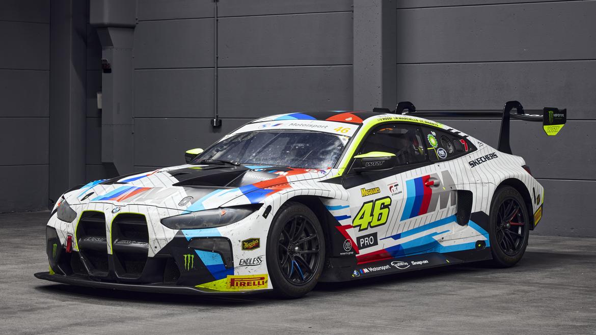 BMW M4 GT3 raced by nine-time Moto GP champ Valentino Rossi | BMW