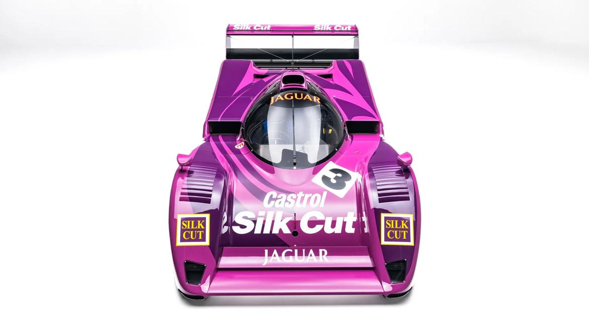 Jaguar's F1 car in sports prototype racer clothing, the XJR-14