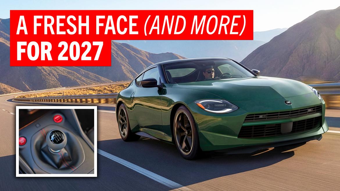 Nissan gives Z a fresh face, Z Nismo a manual gearbox for 2027