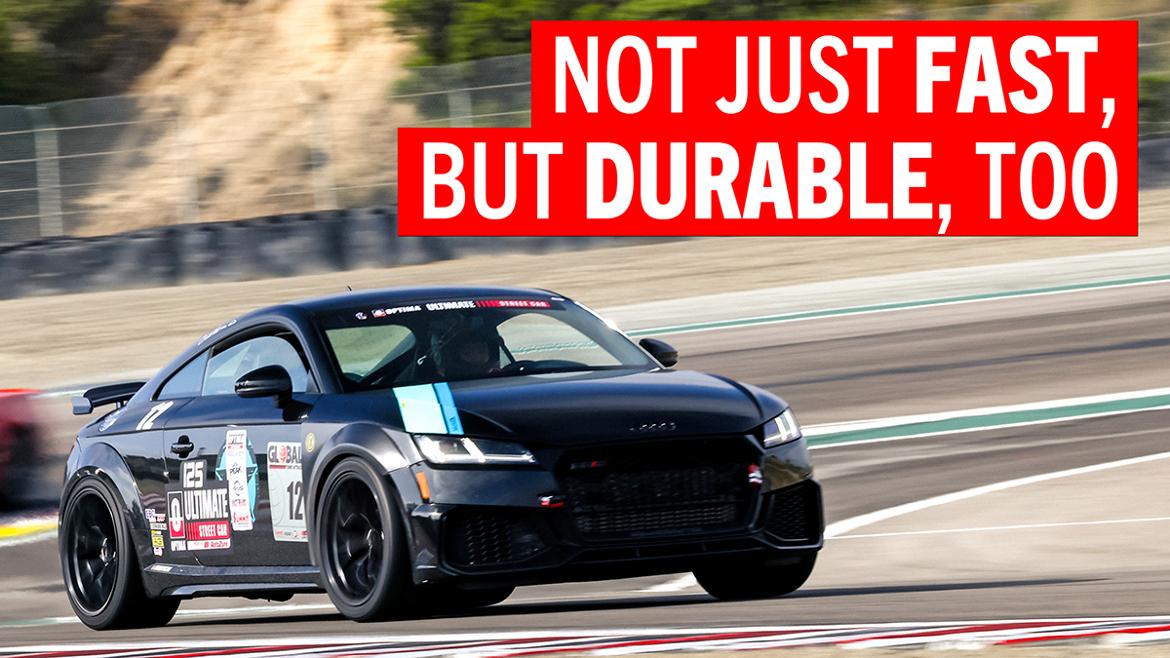 An Audi TT RS with over 20K track miles under its belt