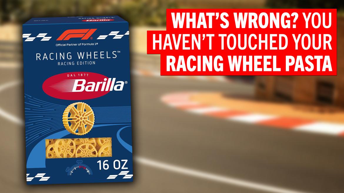 The thrill of Formula 1 racing, now available for pasta night