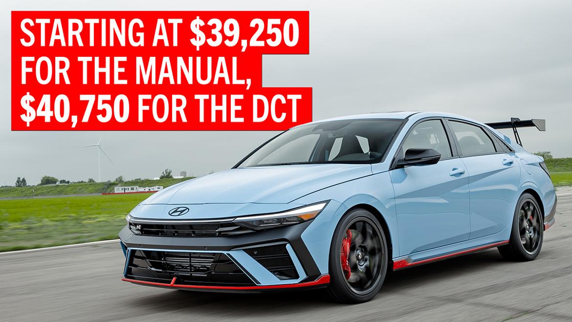 Elantra N TCR Edition starting price? Just under $40K.