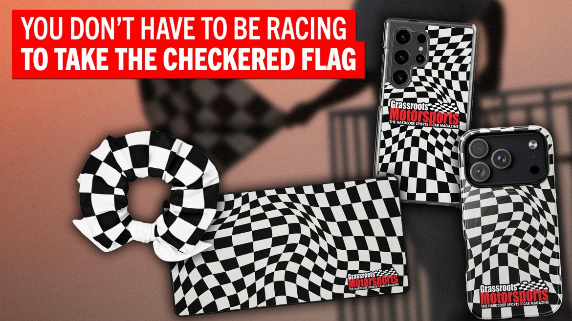Take the race with you with our selection of checkered flag merch
