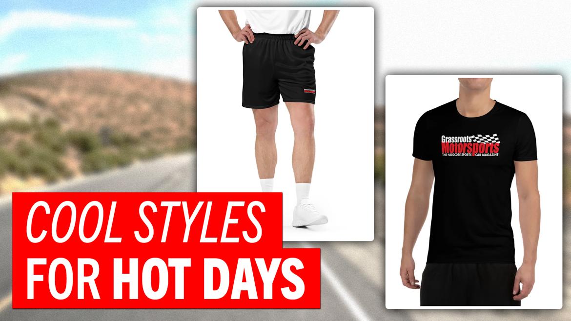 Stay cool–and look cool–with our Athletic Mesh T-Shirt and Shorts