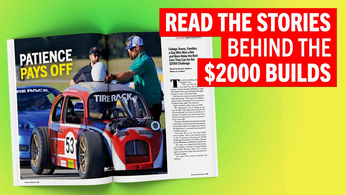 The stories behind the $2000 Challenge builds? Read them now.