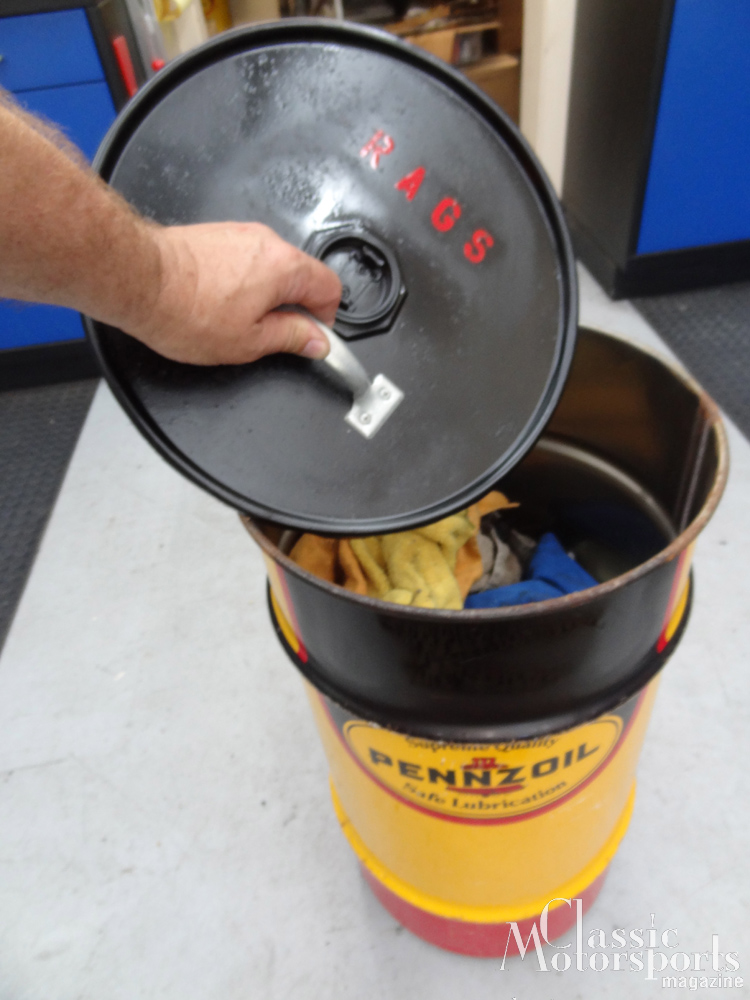 Build It A Safety Rag Barrel for Your Shop News Classic Motorsports