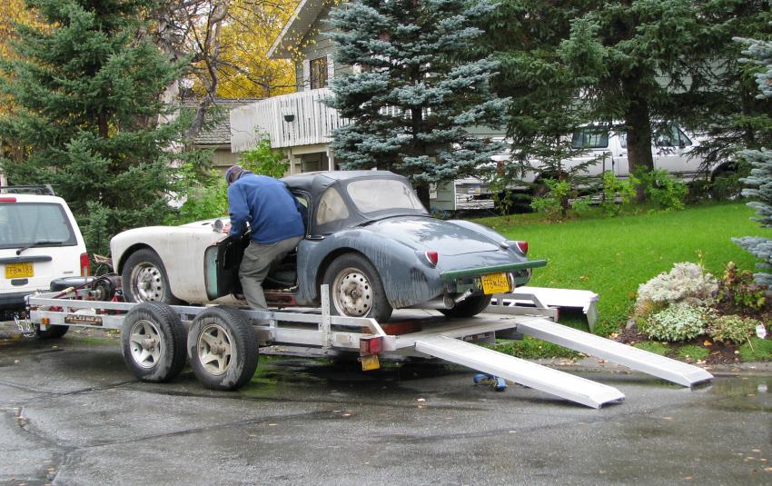 lasttr's Vintage Race Cars Aluma 7814 car hauler Readers Rides