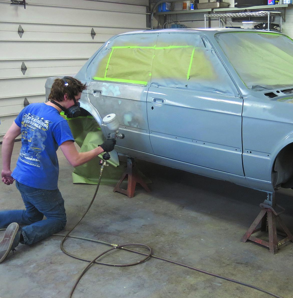 Painting a car at home part 2 Prepping the surface for final paint