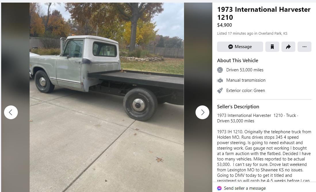 IH Flatbed 4speed Overland Park KS Cars For Sale forum